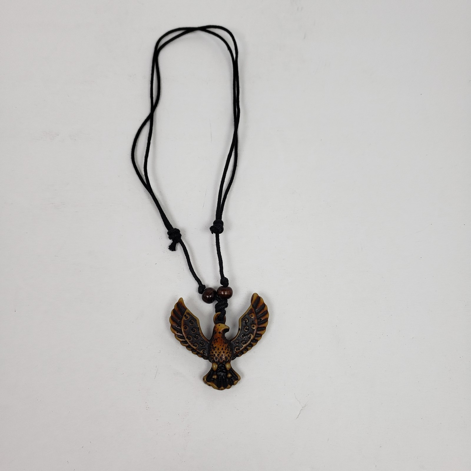 Vintage Adult Fashion Brown Eagle Tribal Adjustable Pendant Necklace 032