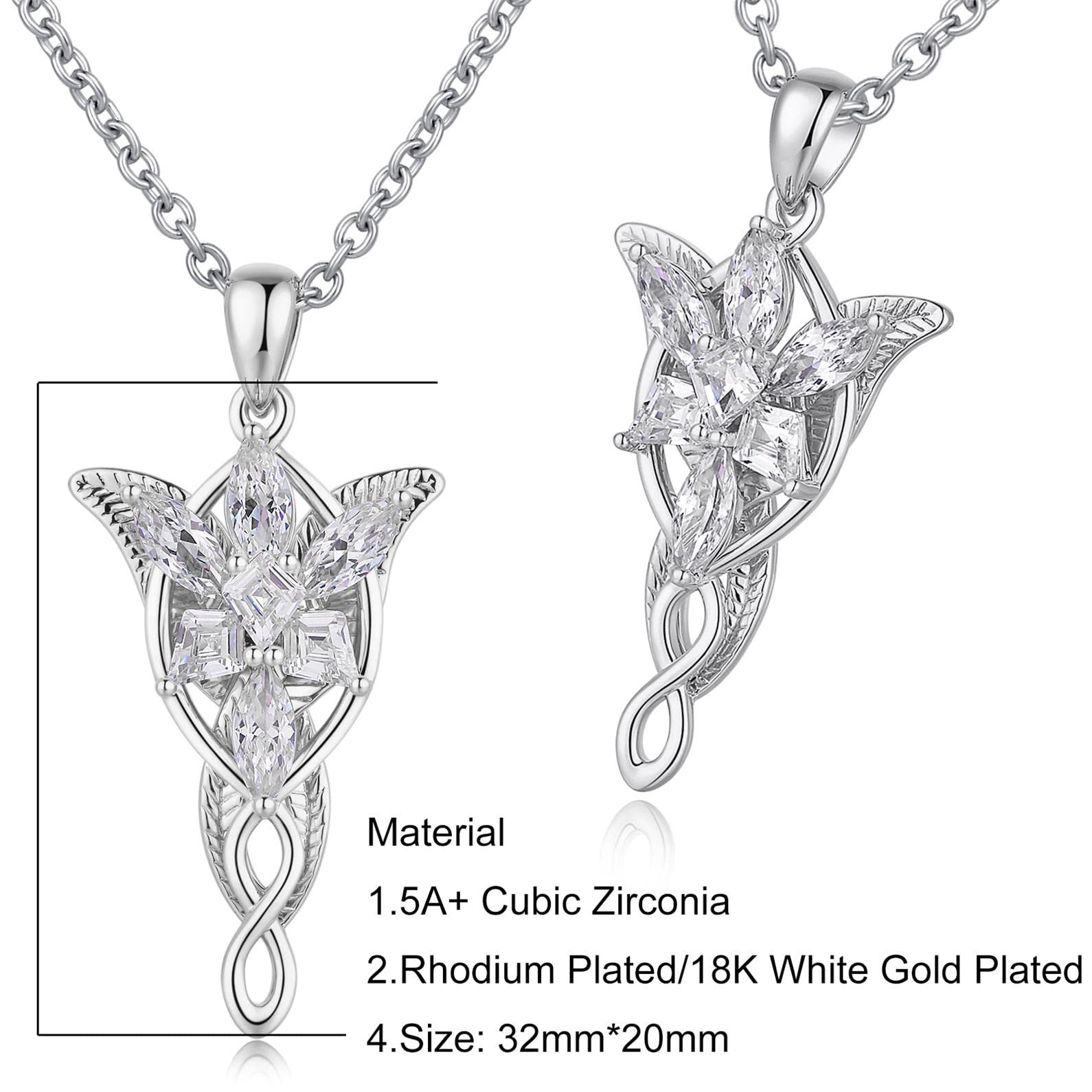 Lord Of The Rings Necklace Arwen Evenstar Necklace For Women Arwen Necklace J…