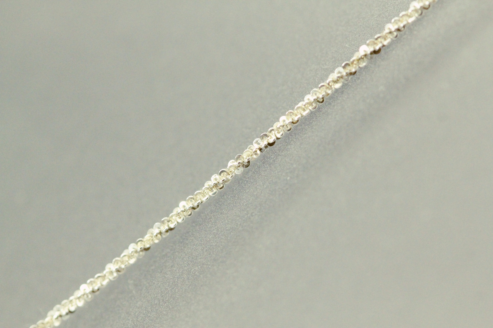 925 Sterling Silver Margarita Chain w Faux Druzy Pendant 7.6 grams 24″ (NEC5650)