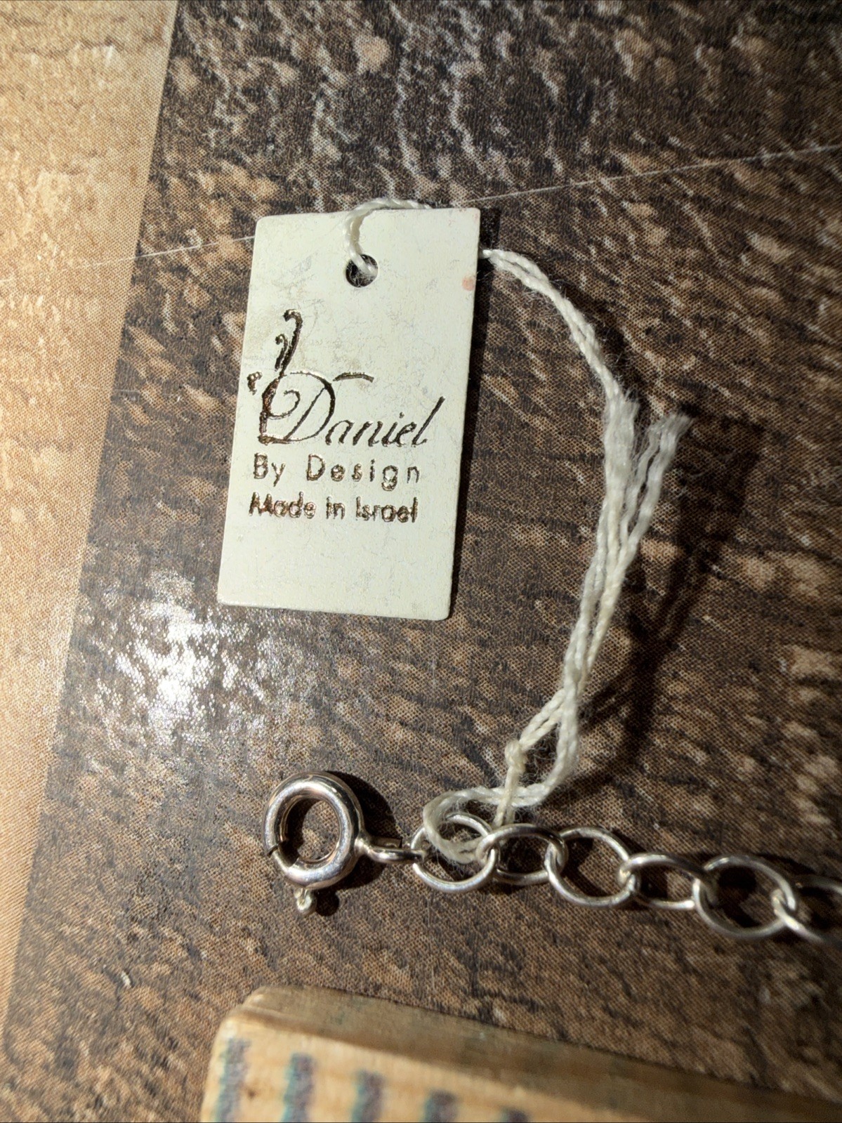 Daniel by Design Sterling Silver 925 Ribbon Wave Faux Pearl Choker Necklace 16”