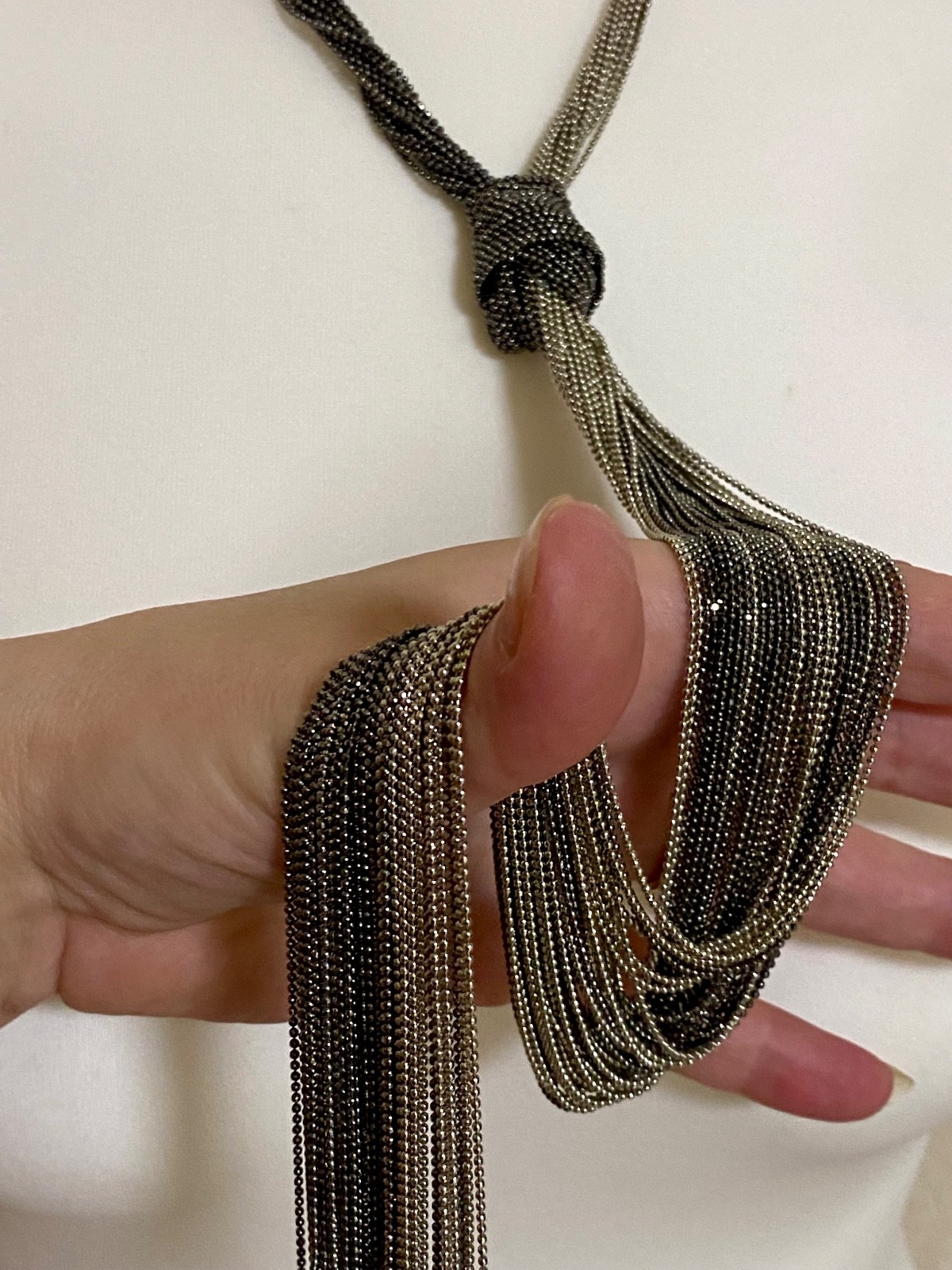 Fabiana Filippi Monili Chain Tassel Necklace
