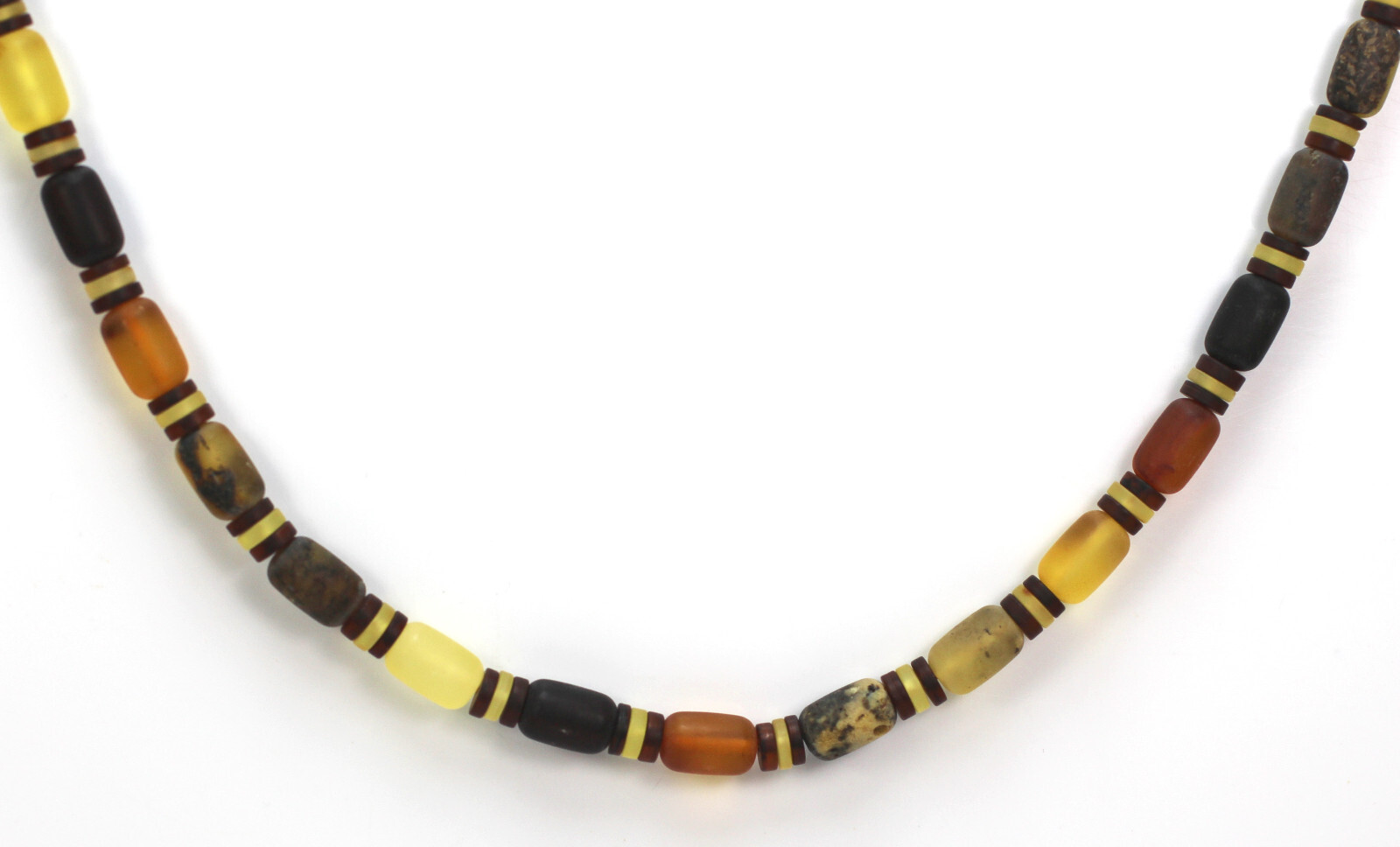 Baltic amber adult MEN unisex necklace handmade luxury, UNPOLISHED 16,20 gr