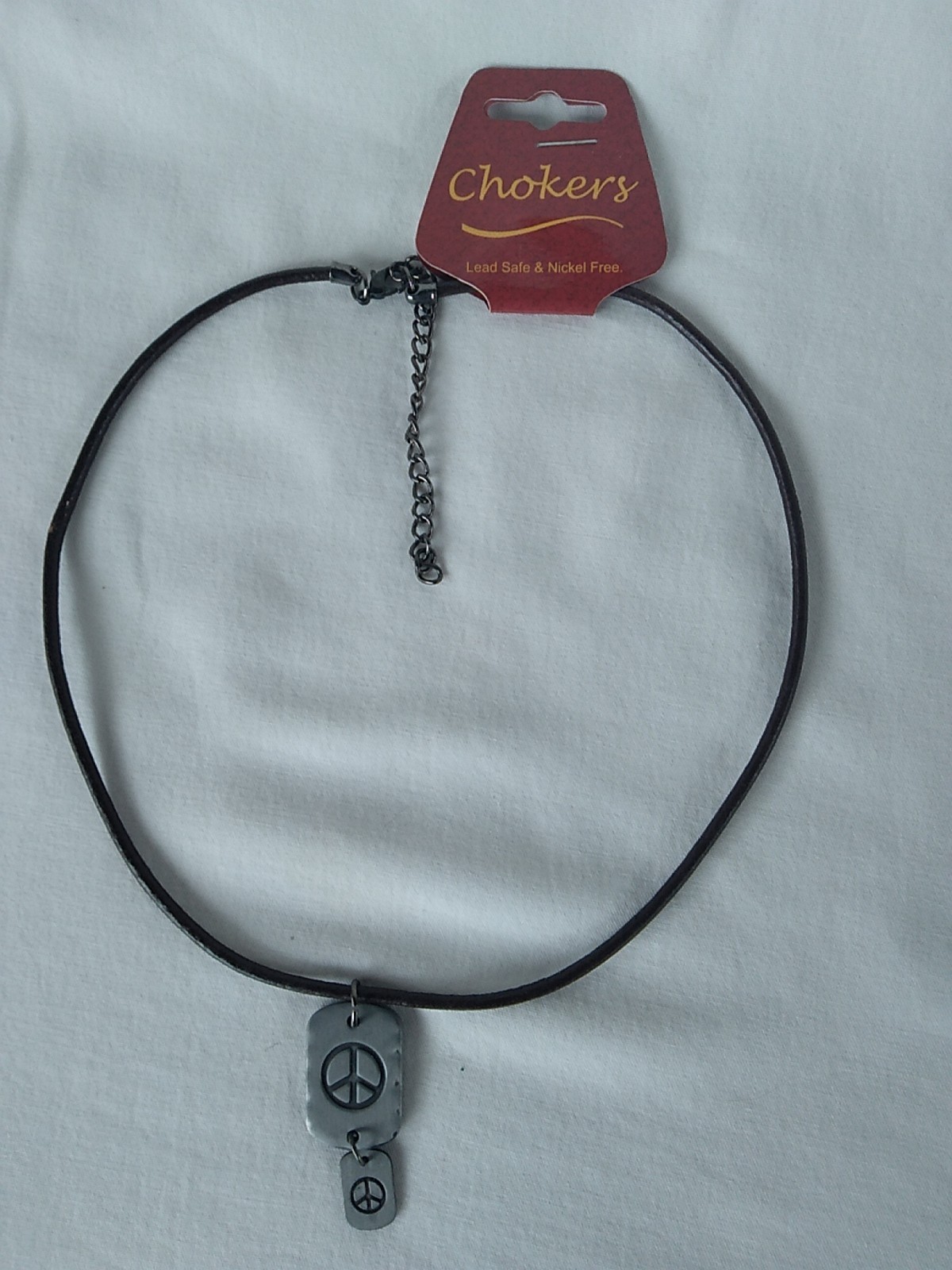 World Peace Pendant Necklace Unisex Teen Men 21″ Adj Gift US Seller New NWT