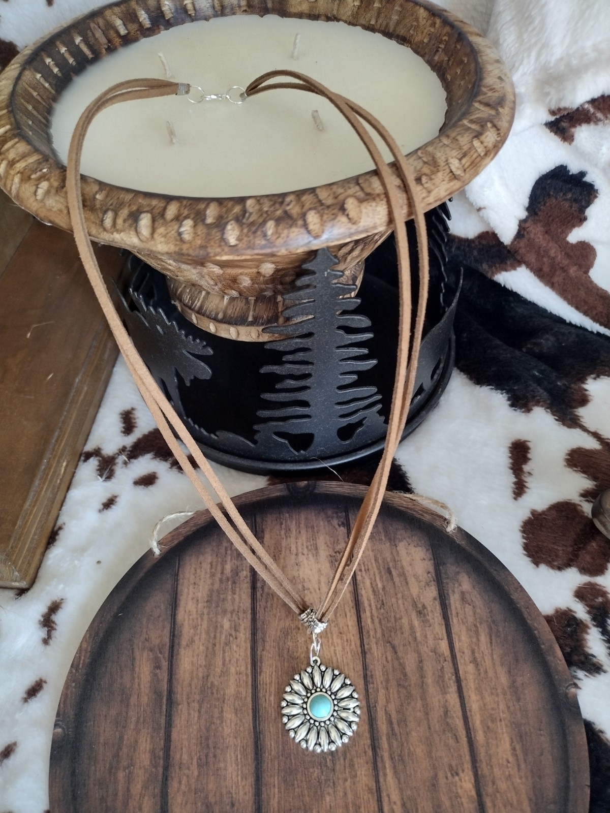 faux leather necklace cord