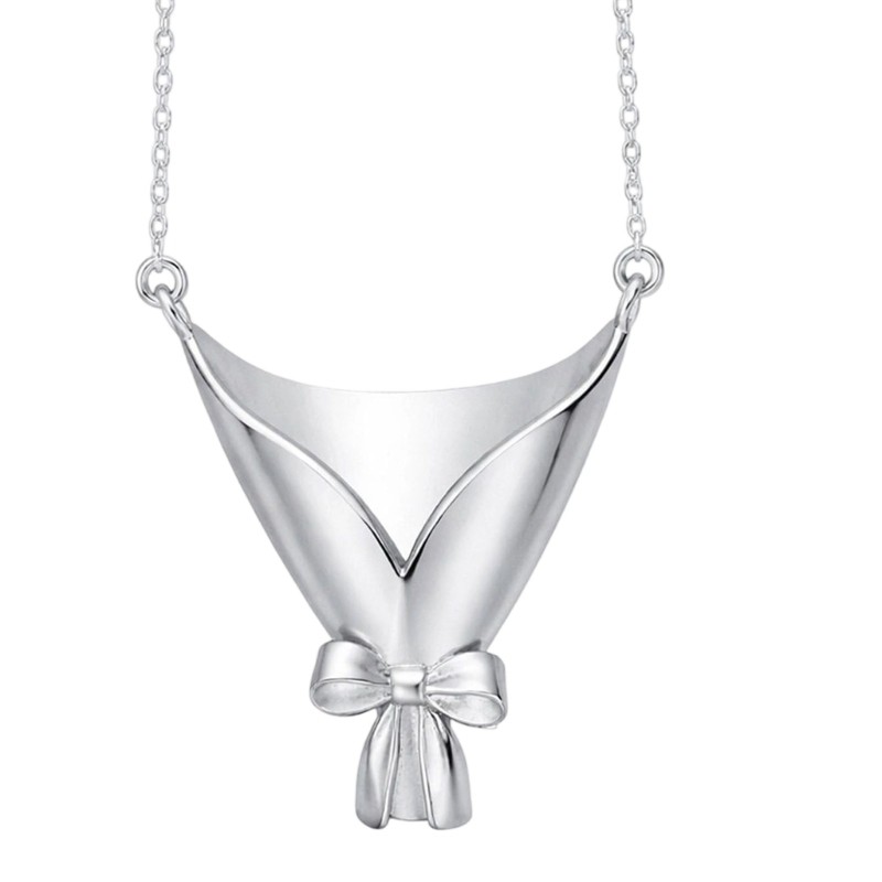 Versatile 2 Piece Jewelry Collection Featuring Elegant Floral Vase Pendants