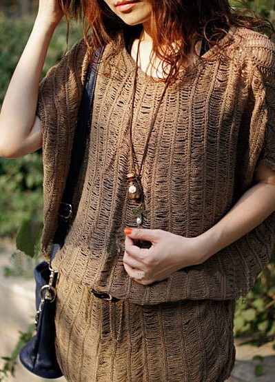 Wishing Little Retro Bottle Auspicious Pendant Butterflower Long Train Necklace