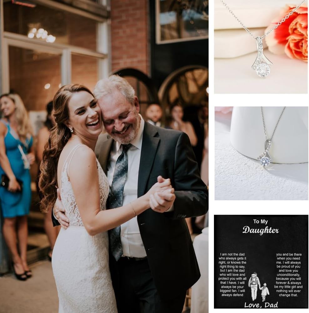 LIU JUN To My Daughter Necklace – Birthday, Christmas, New father-daughter