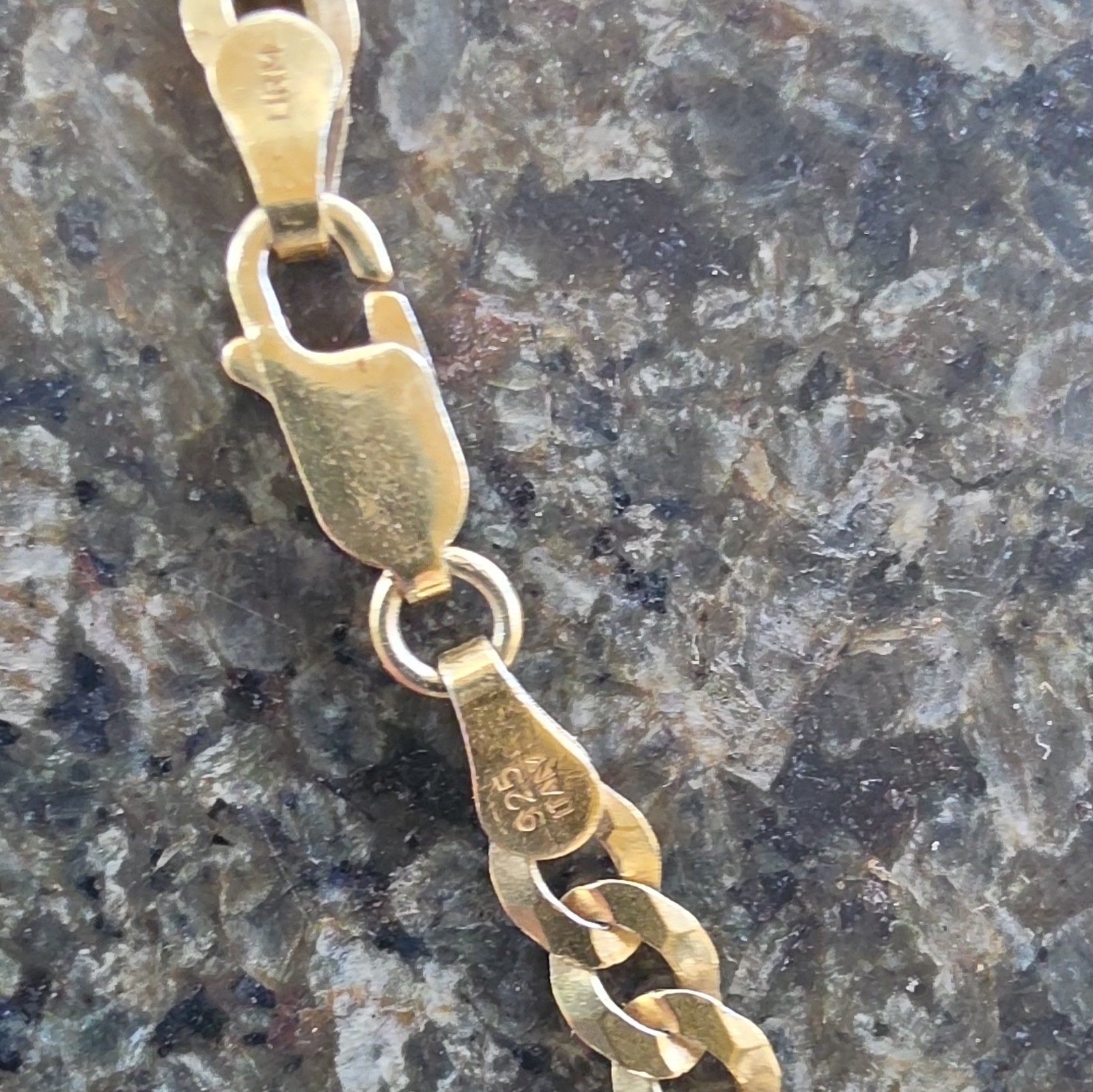 925 Silver Lira Chain 24 Inch. 5mm Cuban Link. Very good Condition.