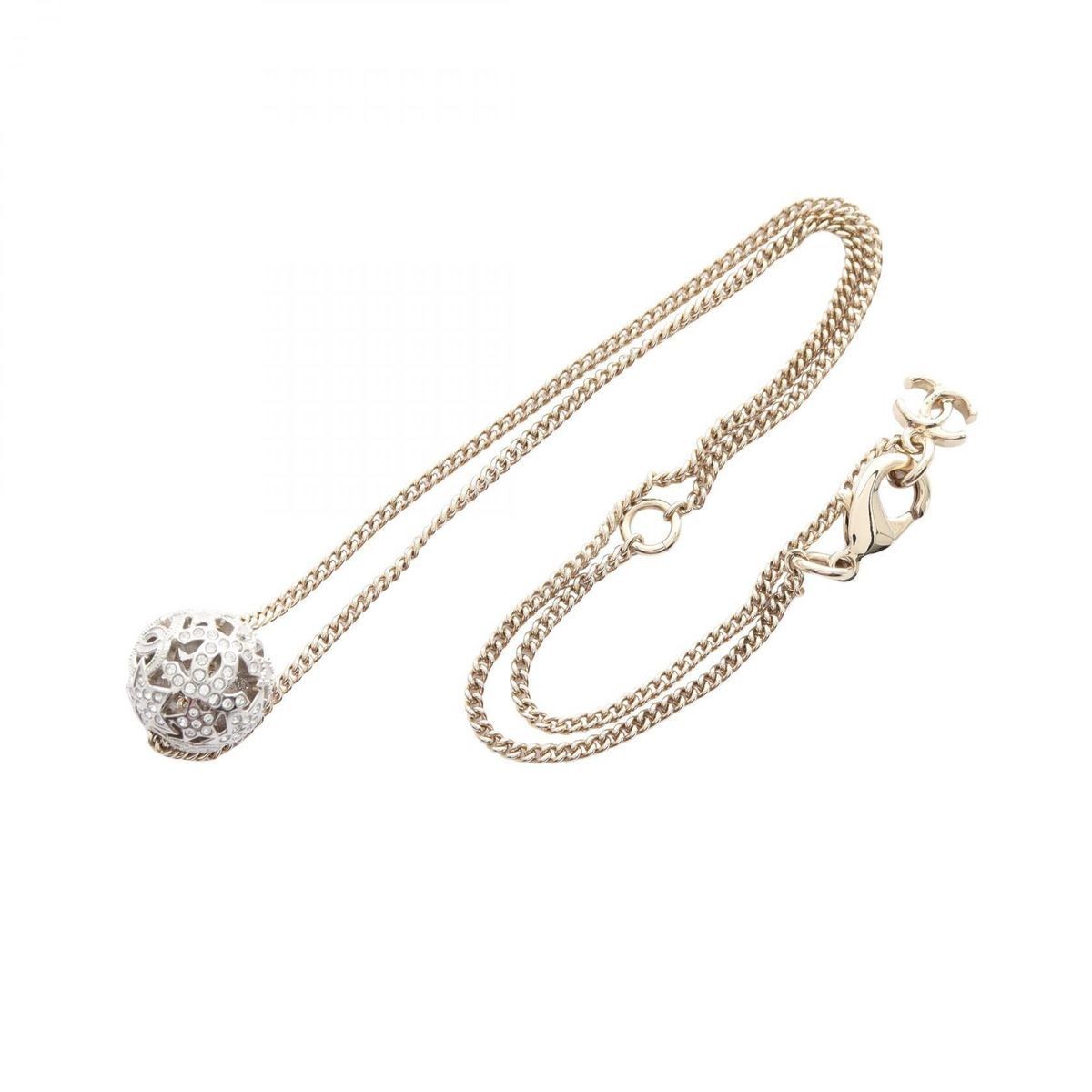 CHANEL Coco Mark Star Necklace Pendant Color Unplanned One Size Used