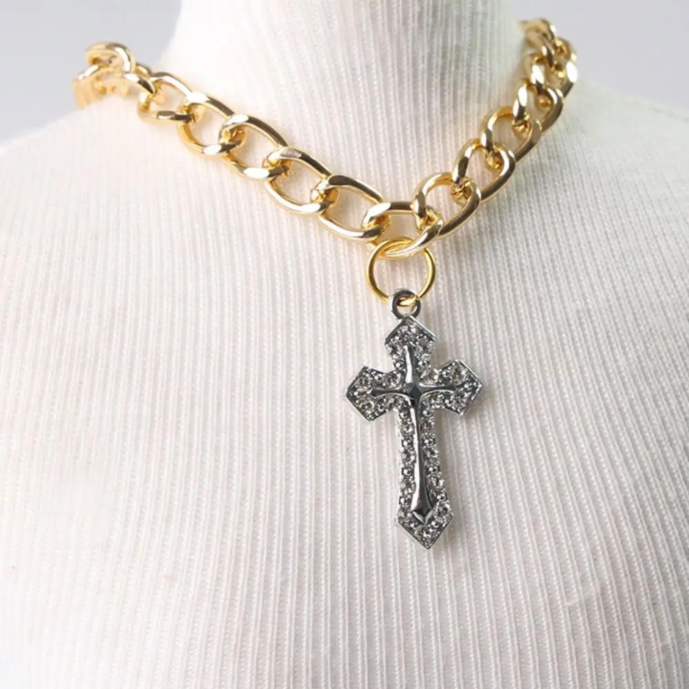 Cute Fancy Zircon Cross Pendant Medium Cosplay Design Pet Adjustable Dog Accesso