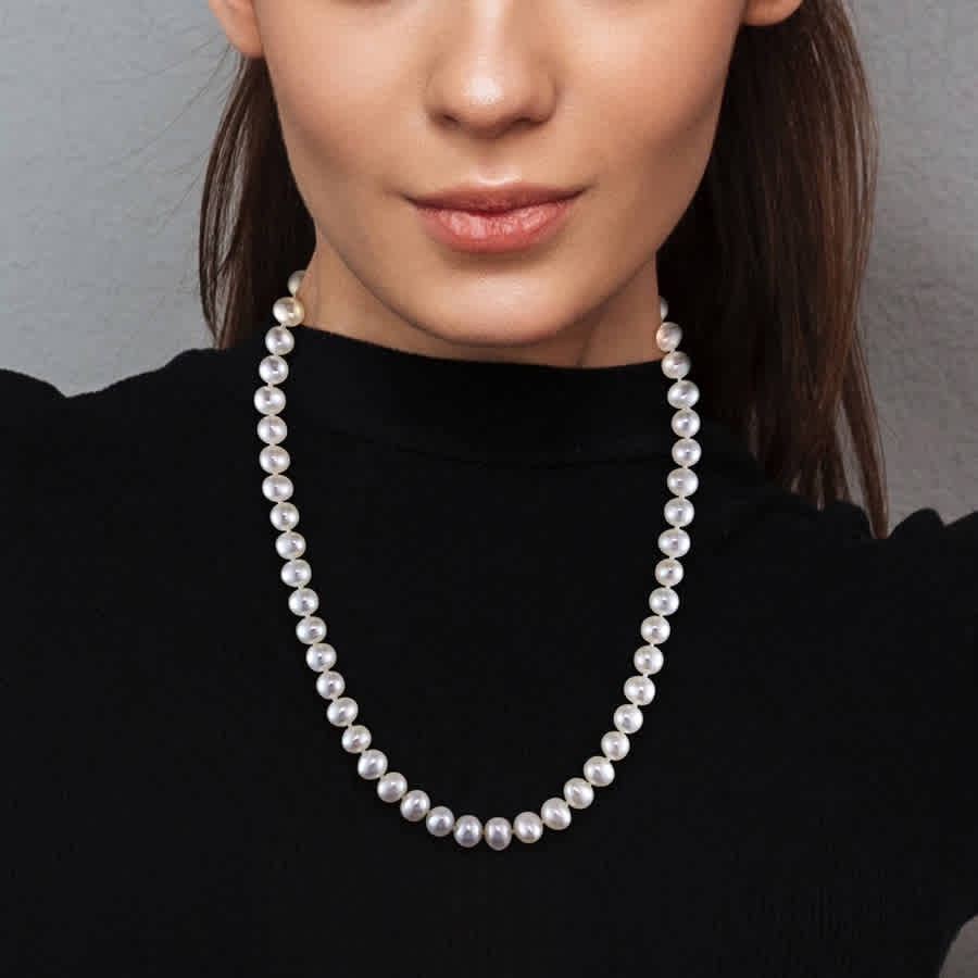 AMOUR 6.5 – 7 Mm Freshwater Cultured Pearl 18in Strand with Sterling Silver