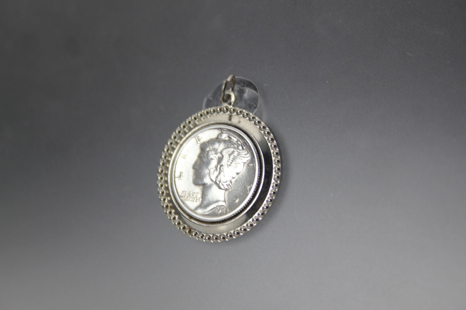 1943 Liberty Dime w Sterling Silver Bezel Pendant 4.1 Grams (PEN10376)