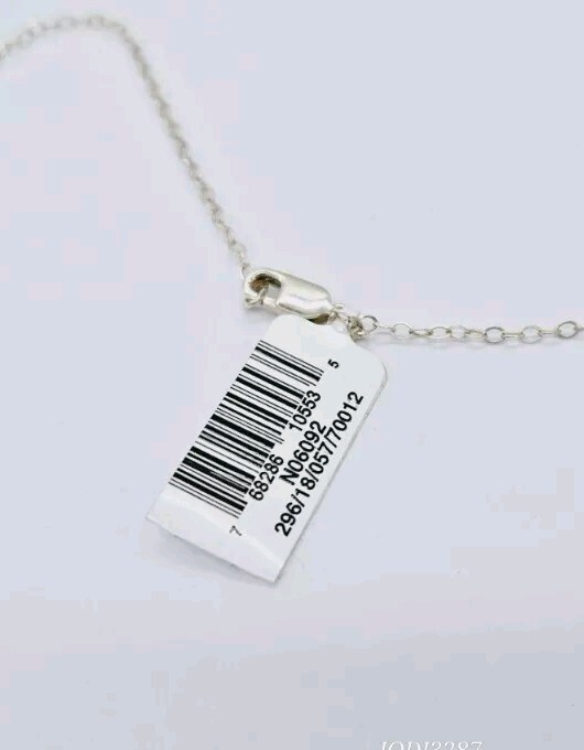 5 Heart Necklace Sterling Silver 925 Enamel Pastel Colors Beautiful 15 in