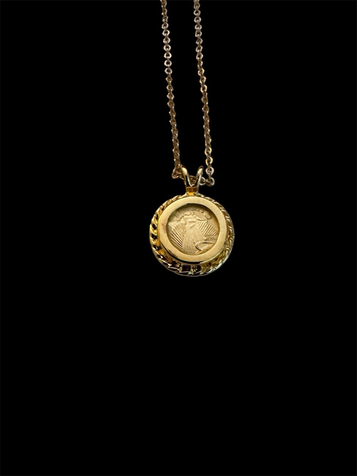 Gold Tone Liberty Necklace