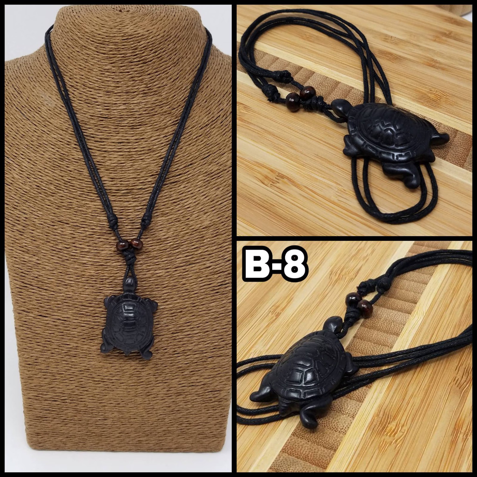 Sea Turtle Pendant Necklace Adjustable Cord Unisex Multiple Styles 17-28 Inch