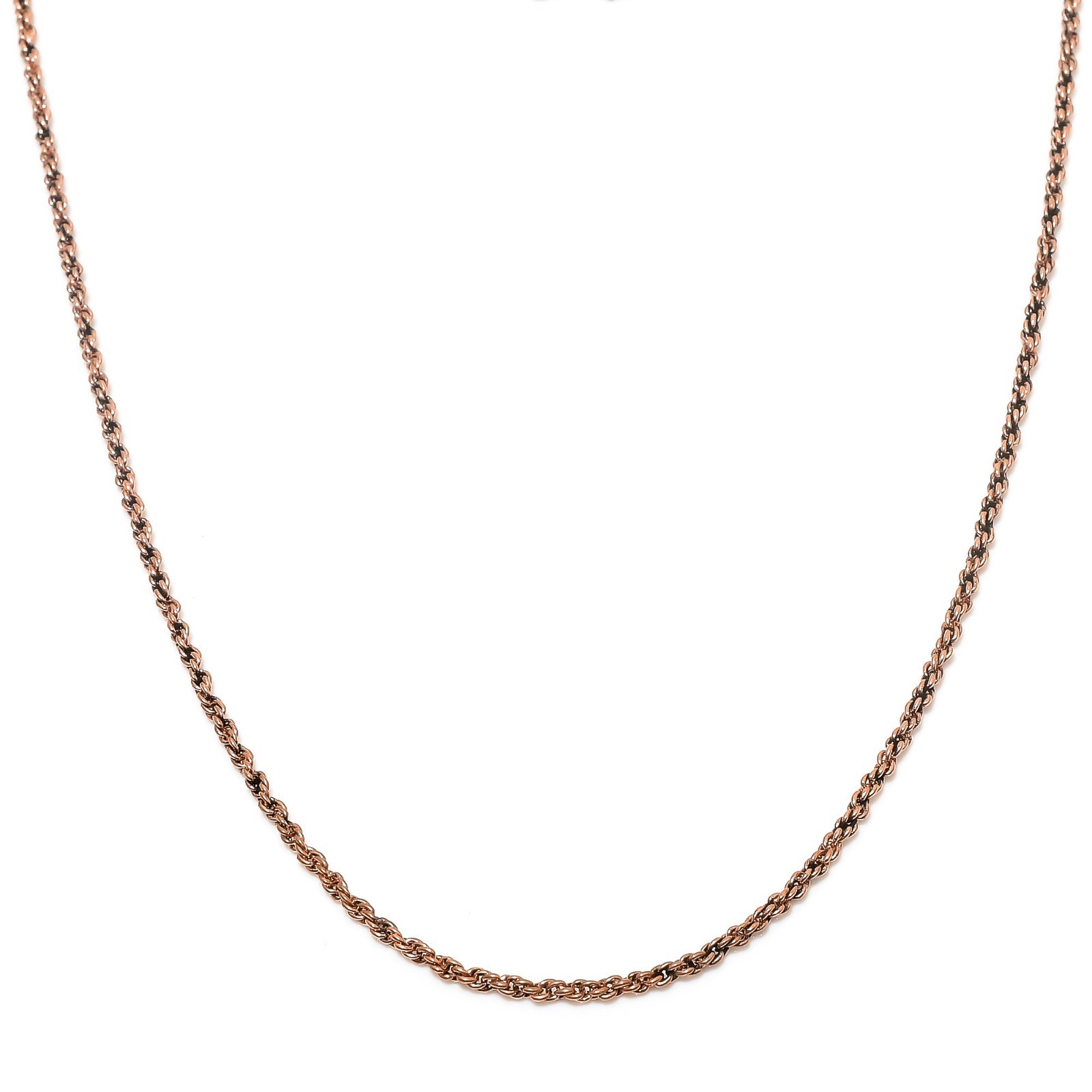 Cz Copper Chain Necklace With Lobster Clasp Handcrafted Curb Chain For Necklace