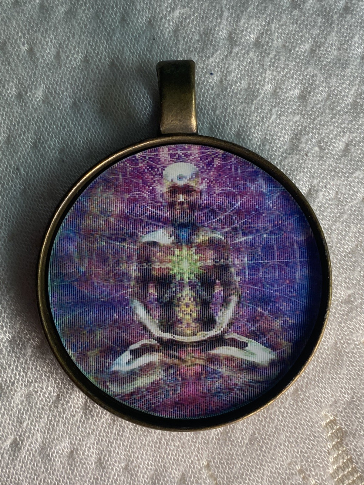 NEW Yoga Meditation Chakra Dima pendant -Laser Guided Visions psychedelic sacred