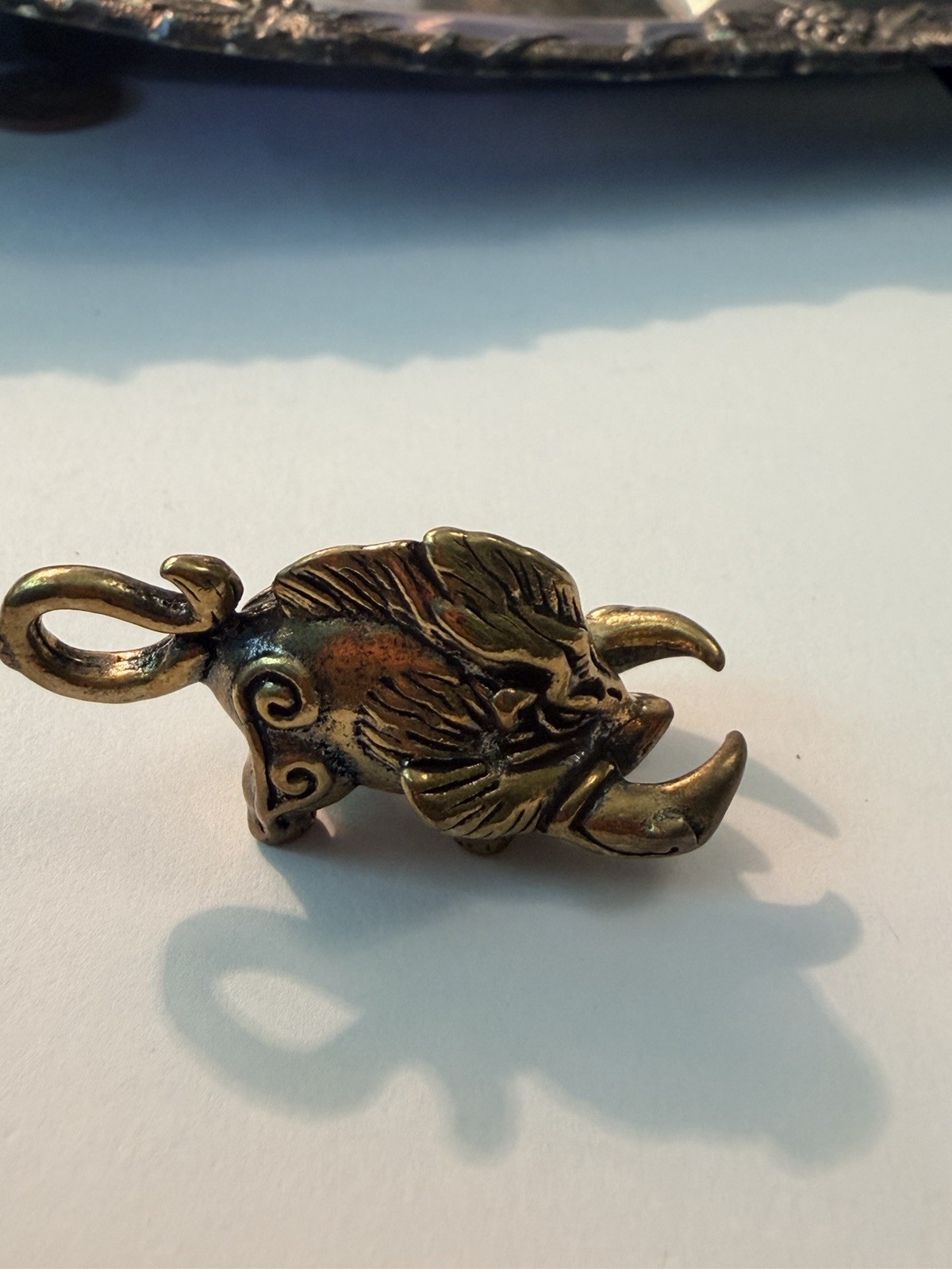 Brass Boar Charms For A Necklace Or Keychain Selling All Three Together