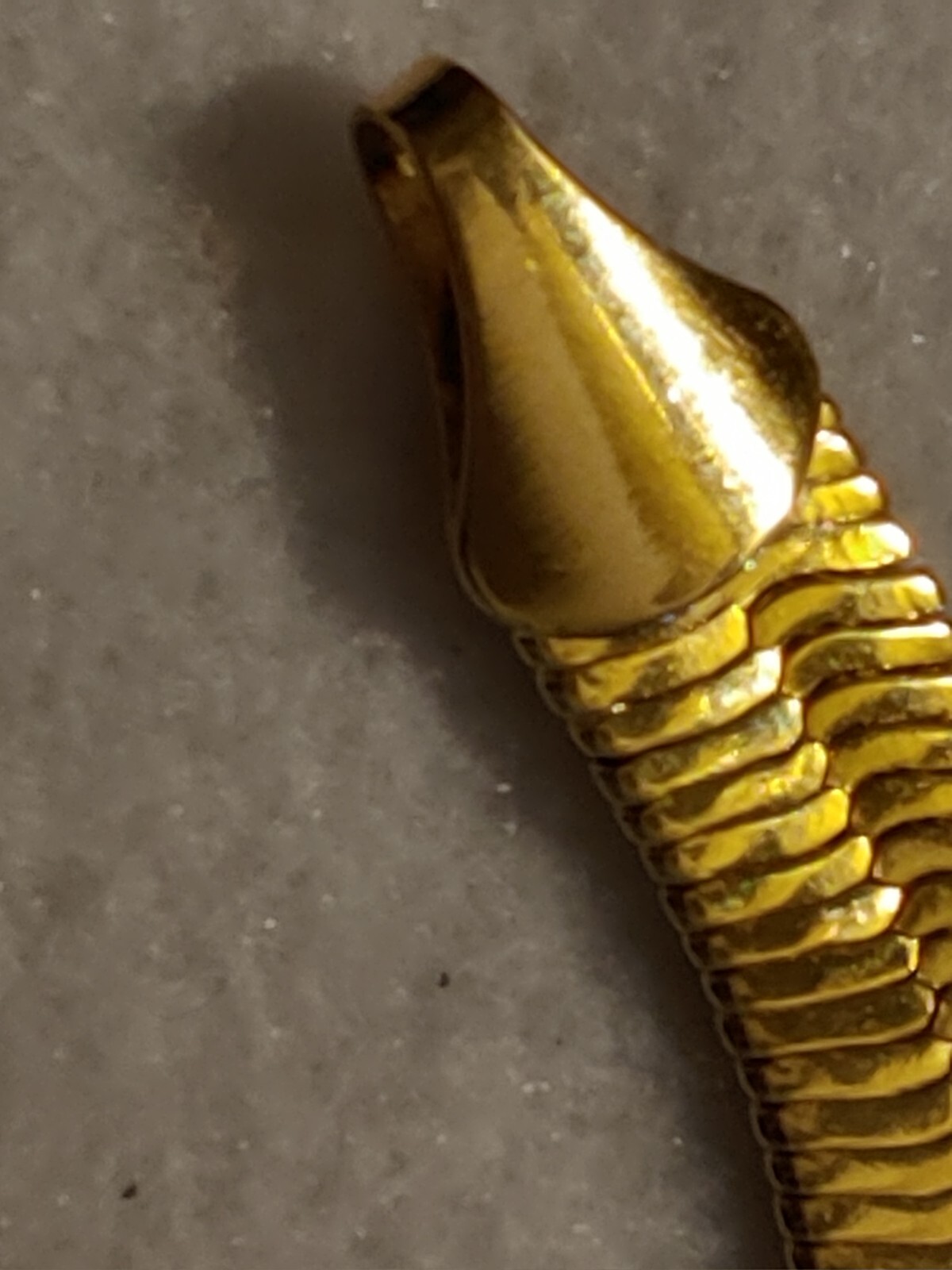 14K Gold Plated Italy Herringbone Necklace 9mm Wide x 24 in Long