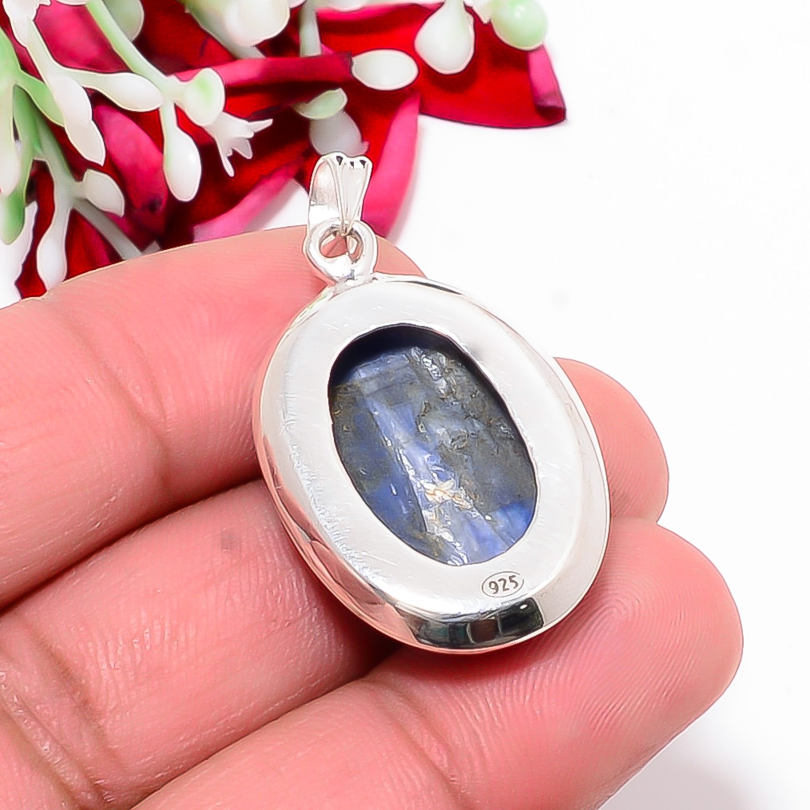 Kyanite – Nepal 925 Sterling Silver Jewelry Pendant 1.56″ P1046712359