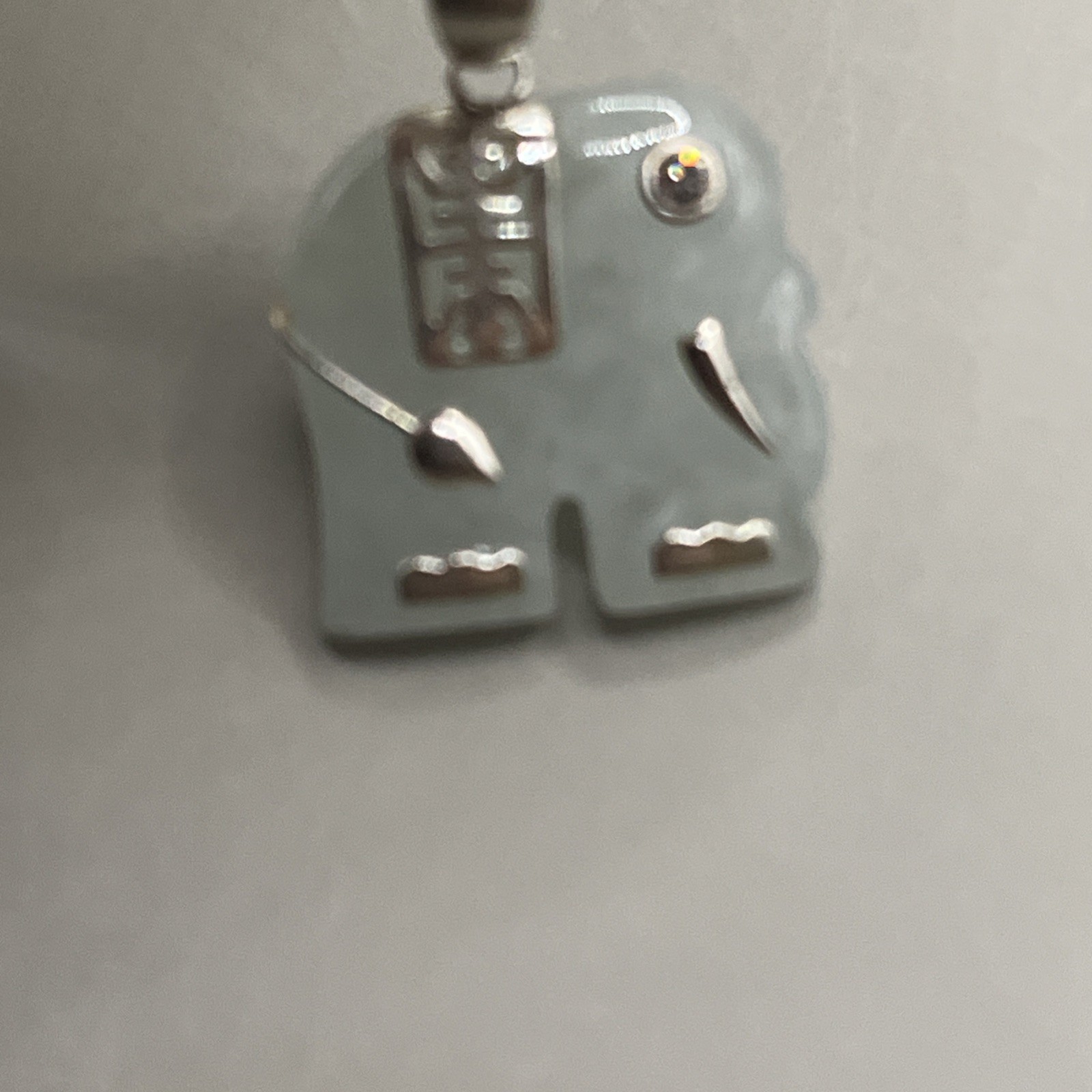 925 Sterling Silver Elephant Harmony Pendant Necklace AVON