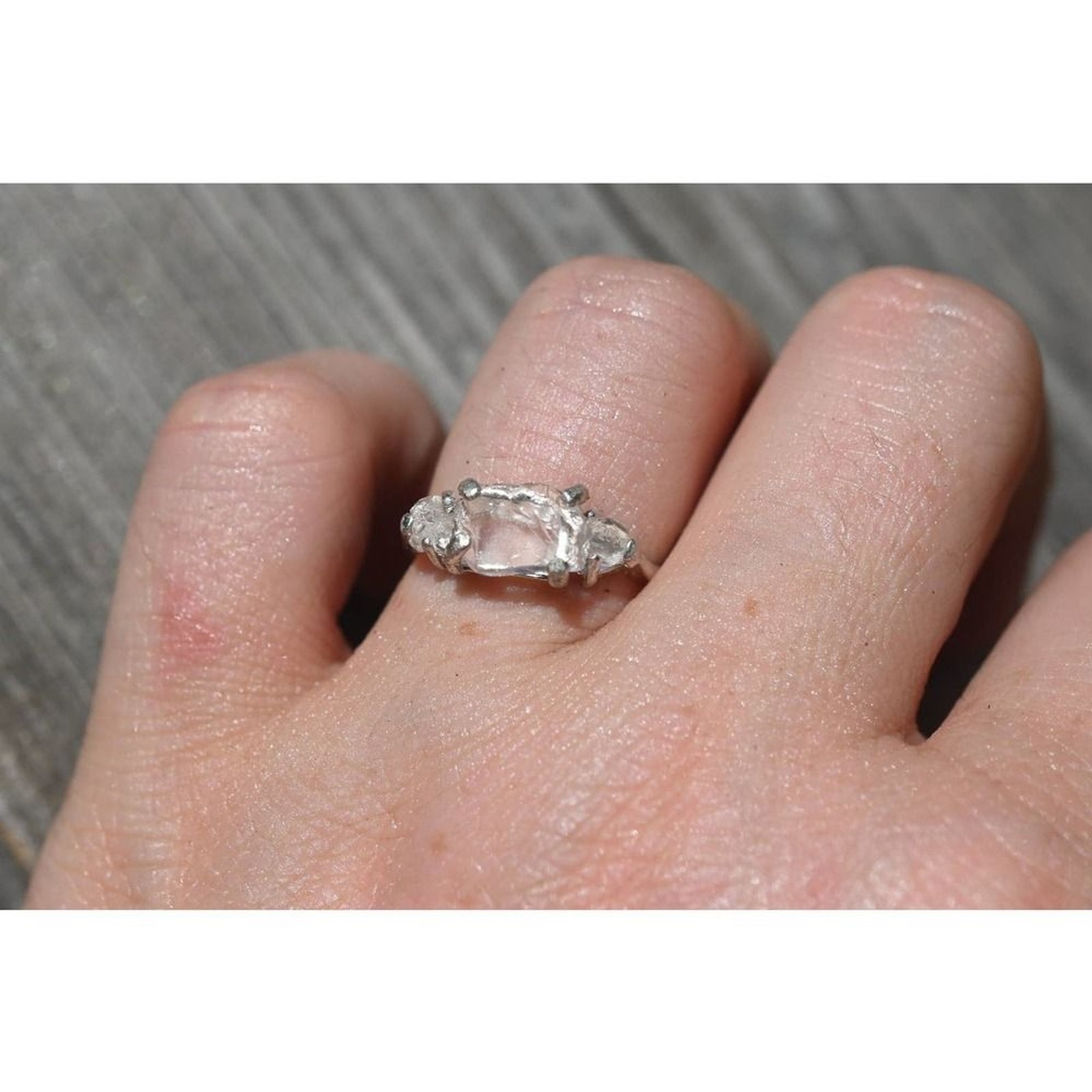 Natural Diamond Ring, Raw Diamond Ring, Uncut Diamond Ring, Engagement R…