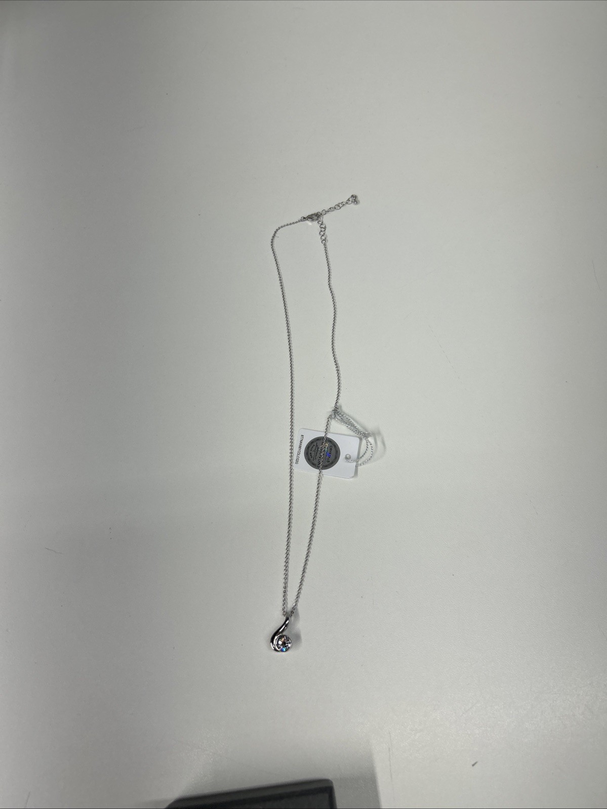 Nic & Syd Swarovski Crystal Harmony Music Note Pendant Necklace Silver Tone Box