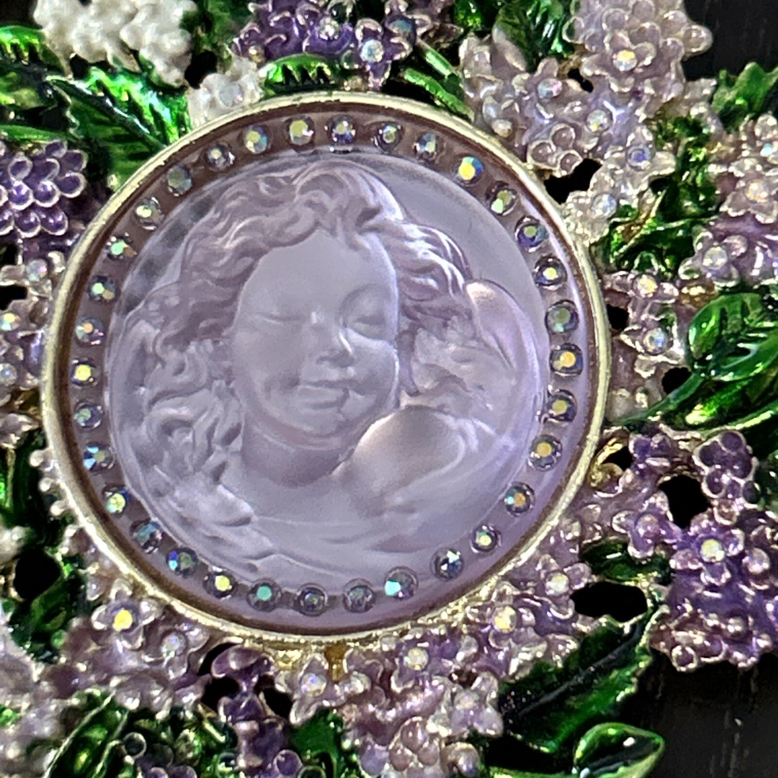 Kirks Folly Dream Angel Magnetic Enhancer & Necklace Moon Glow Beaded Gold/Pink