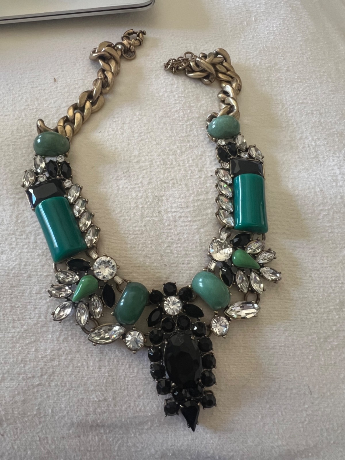 j crew rhinestone statement necklace