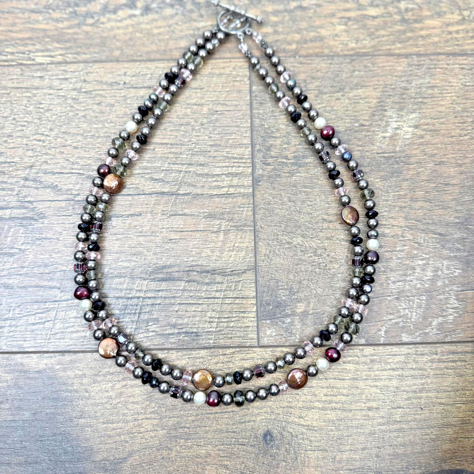 Coldwater Creek Multi-Strand Beaded Necklace