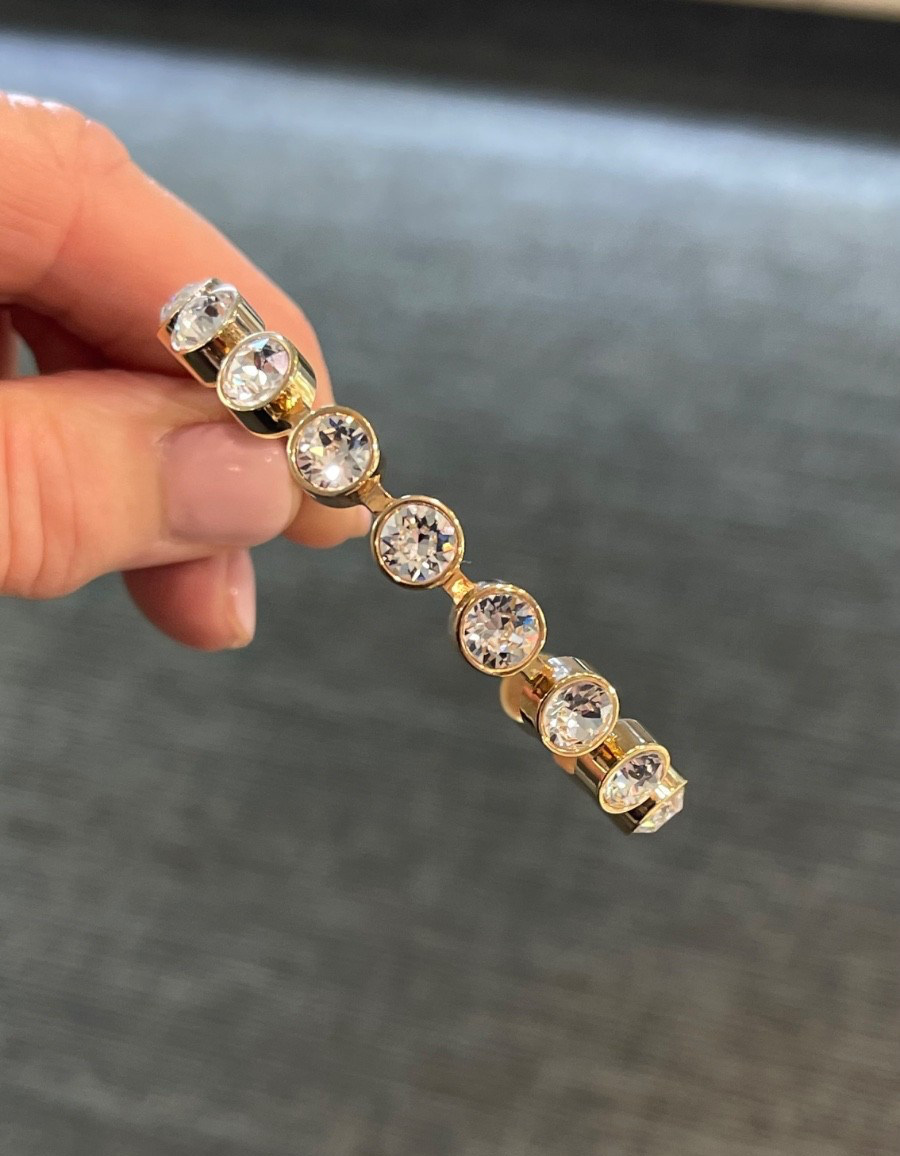 Rebecca cuff Bracelet with Swarovski Crystals