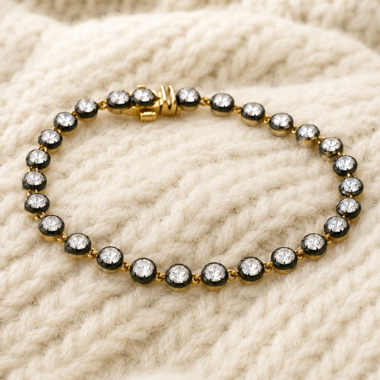 Round CZ Necklace Brass Metal Fashion Jewelry for gift