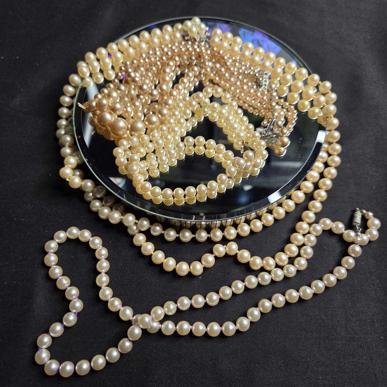 4pcs Cultured Pearl Necklace Lot Various Styles Over 250g