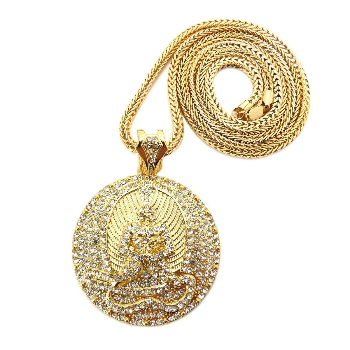 NEW YOUNG JEEZY EUPHANASIA PENDANT 36″ FRANCO CHAIN HIP HOP NECKLACE MP834