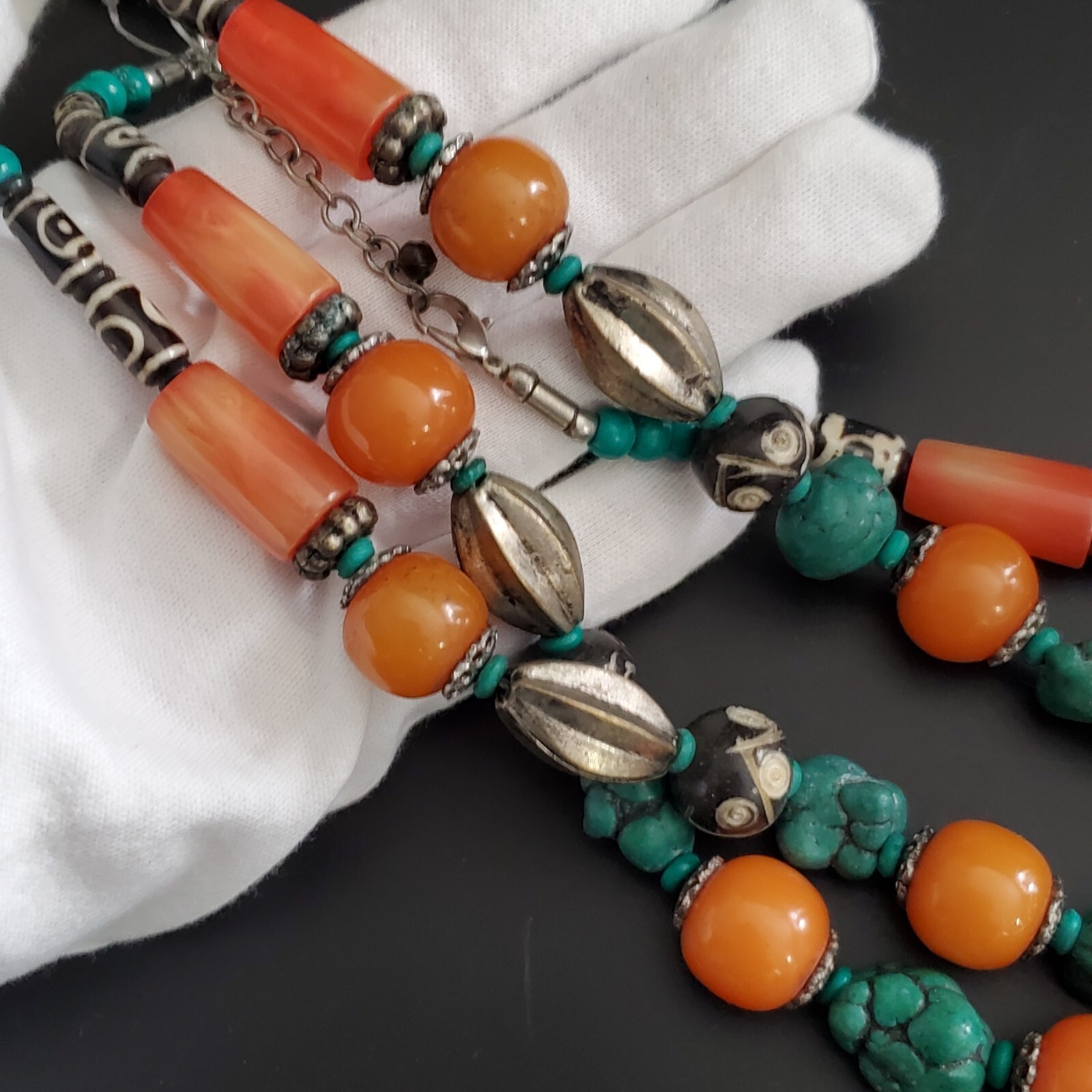 NWT Bohemian Boho Lot of 2 Necklaces 19 to 22 in. World Market Exclusive India