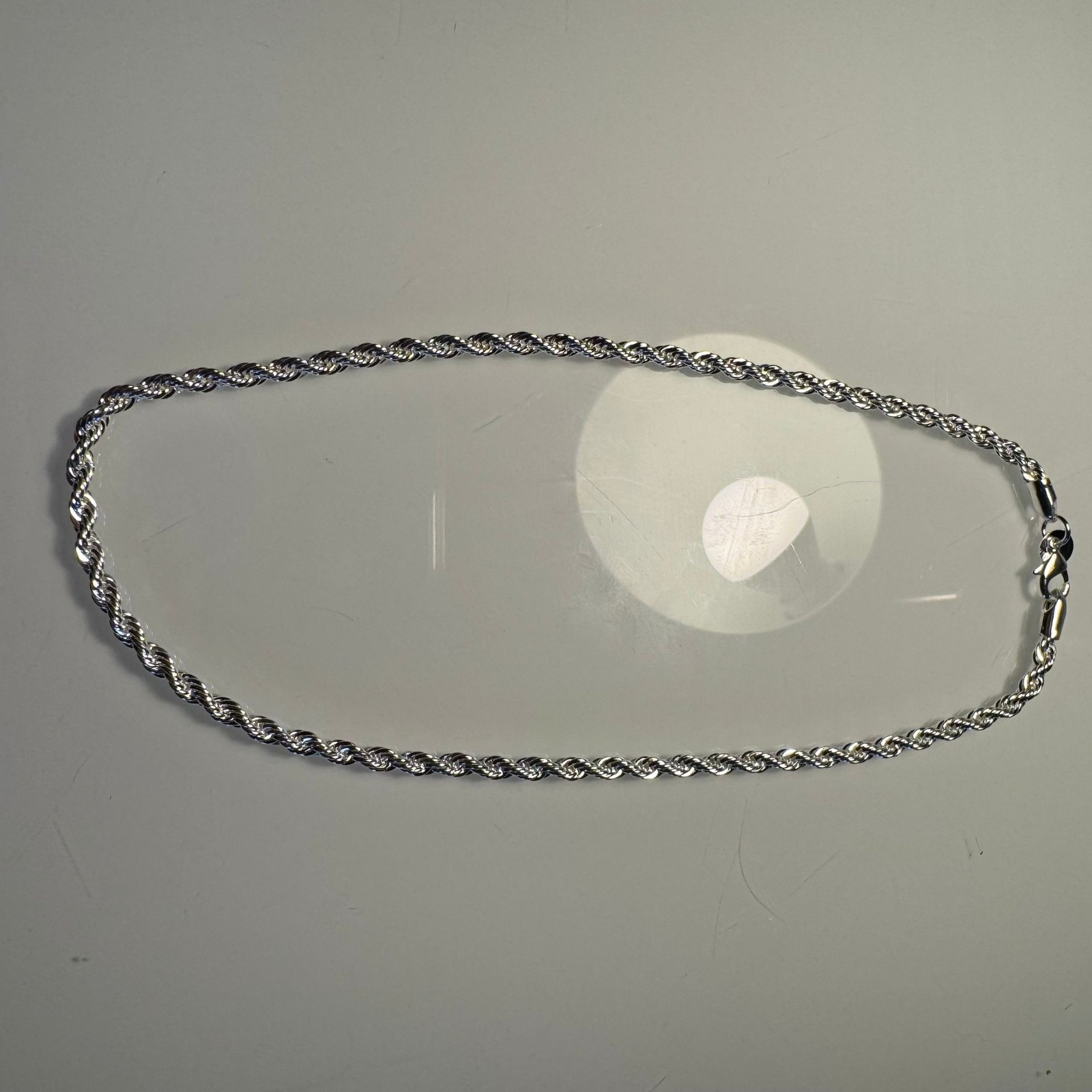 925 Sterling Silver Italian Rope Chain Necklace Twisted Link Men Women New