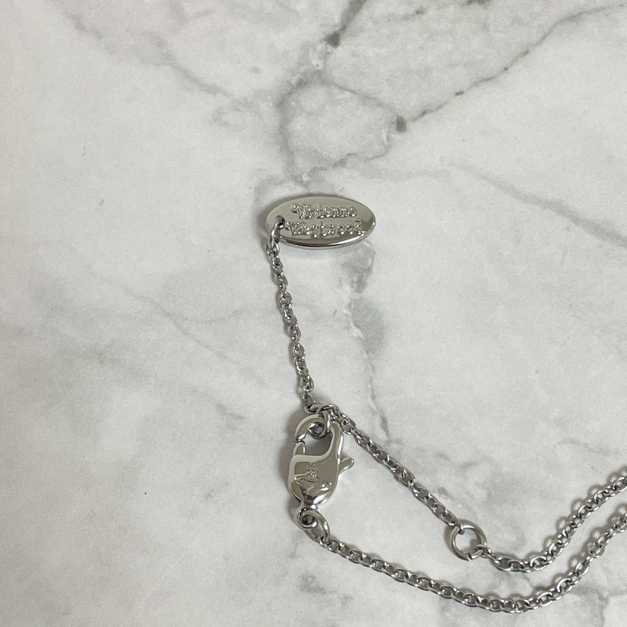 Vivienne Westwood Necklace Shooting Star Orb Black 46cm w/Pouch NO BOX