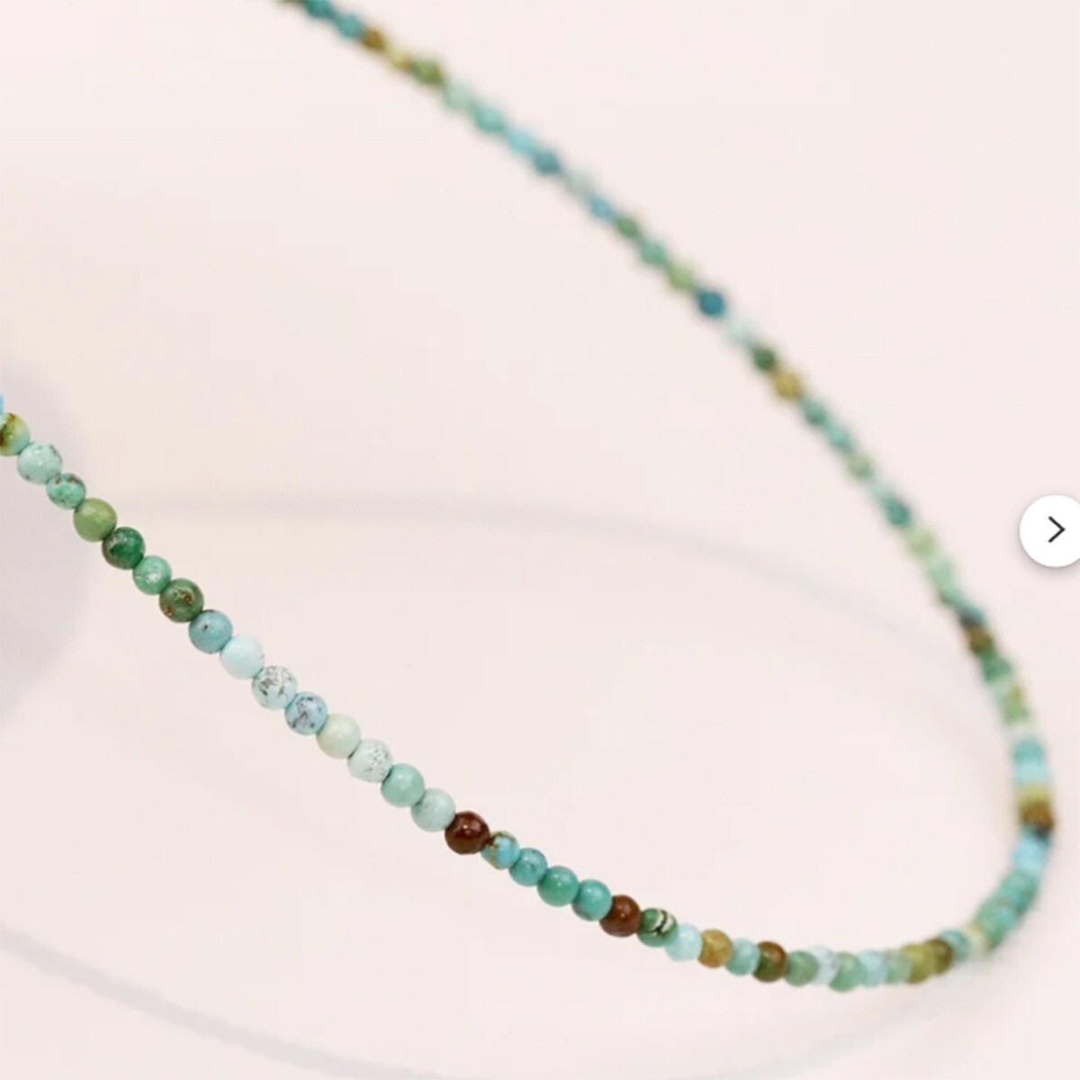 A++ Turquoise Gemstone Beads Dainty Choker Necklace Minimalist Crystal Necklace