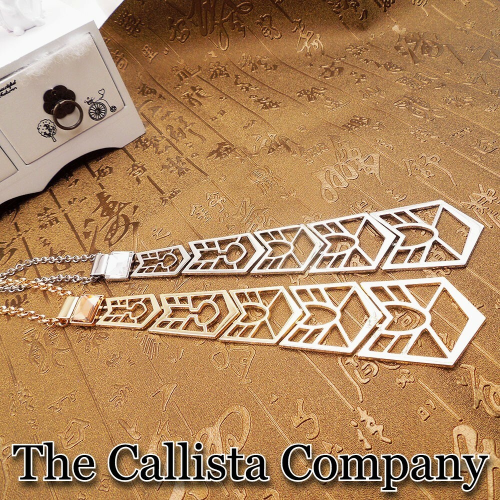 THE CALLISTA COMPANY, FASHION NECKTIE 6 INCH PENDANT NECKLACE FOR WOMEN (GOLD)