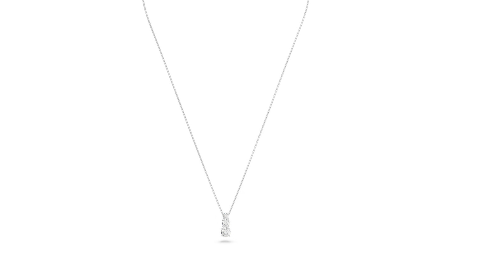Swarovski Attract Trilogy White Round Pendant Necklace 5414970
