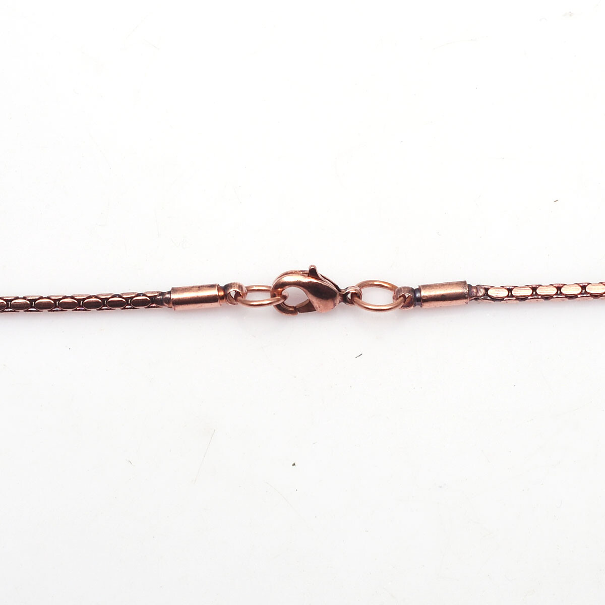 100% Oxidized Pure Copper Box Chain Herringbone Necklace Gift For Jewelry RJ-07