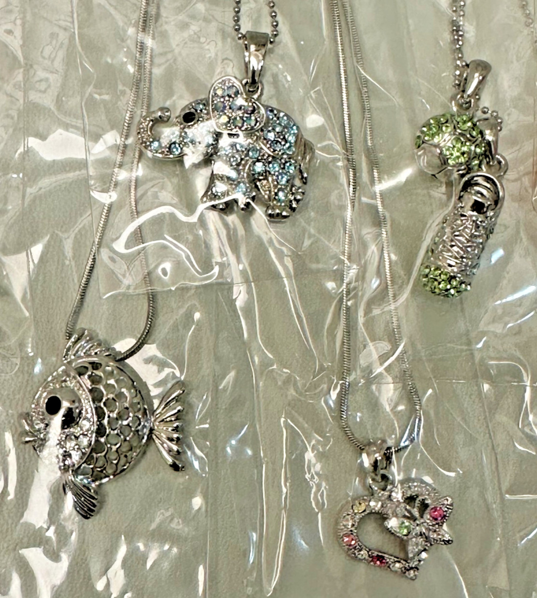 New 20pcs Lot Crystal Charm Pendant Necklaces Jewelry #32 Top Quality