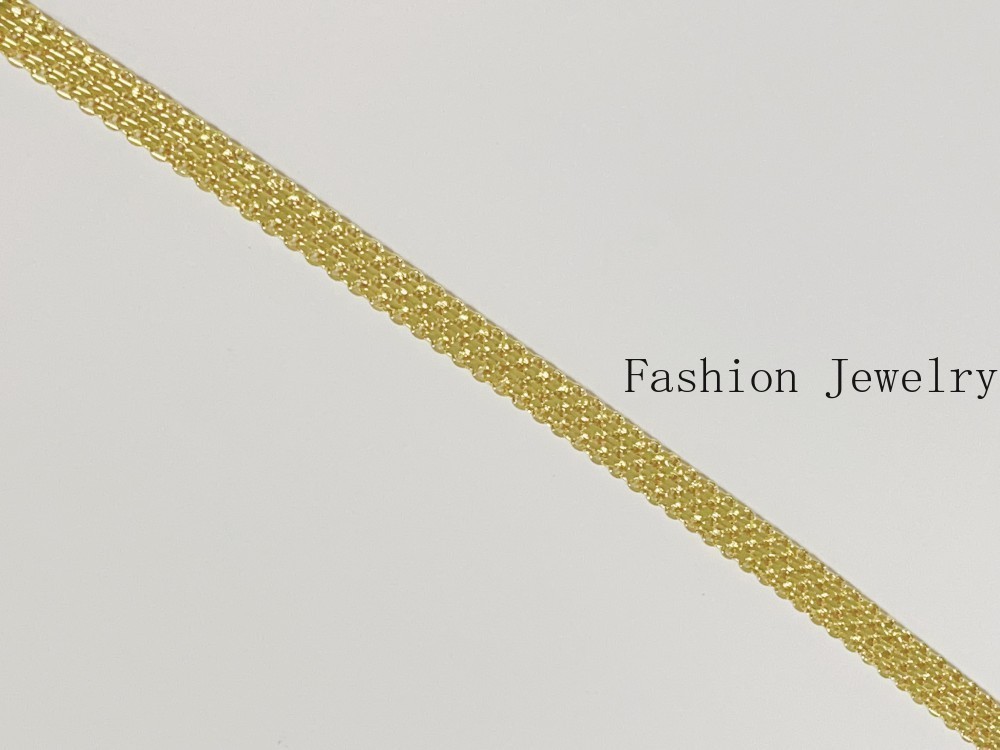 14K Yellow Gold Bismark Link Chain Bracelet 8mm 8”