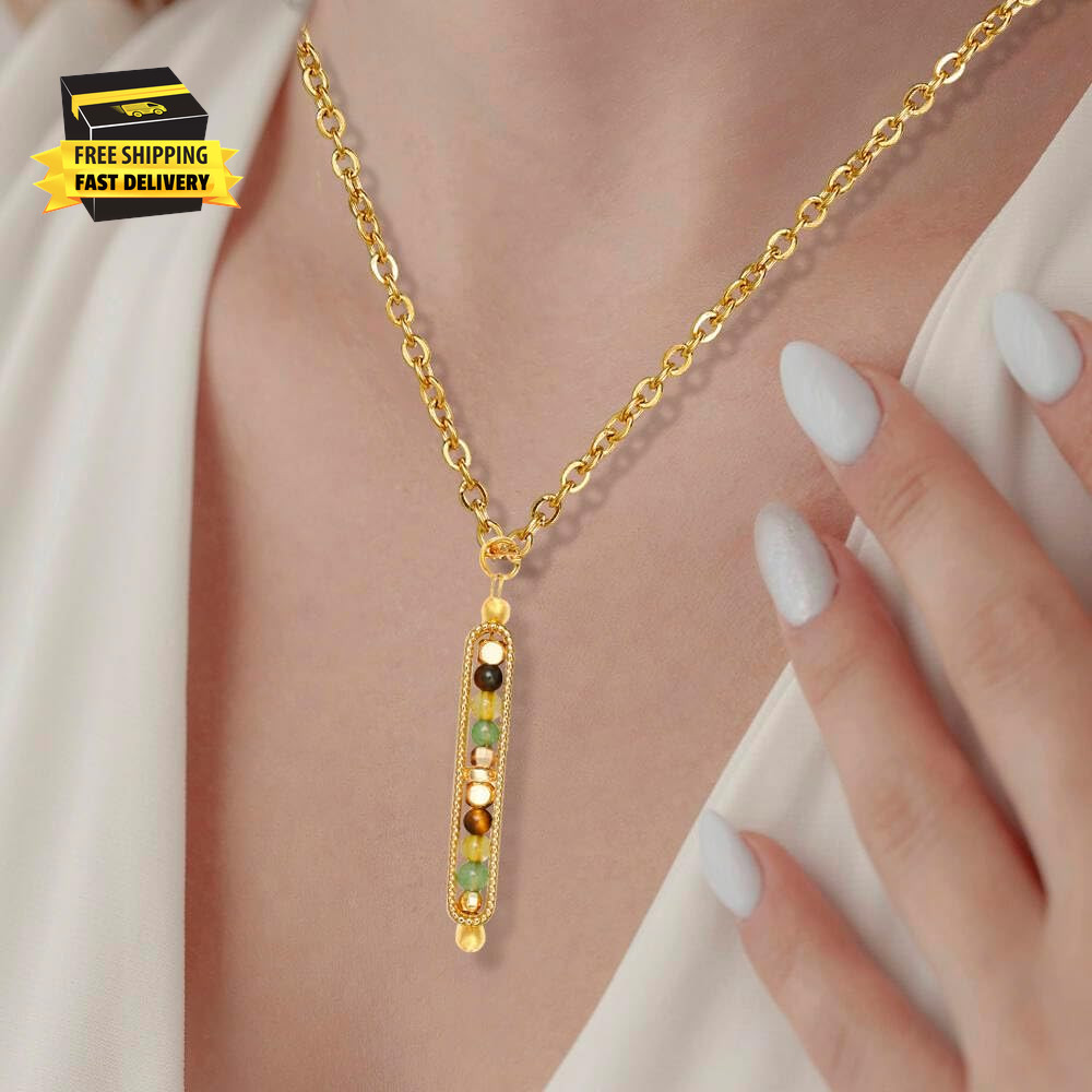 Healing Crystals and Stones Necklace Spiritual Crystal Necklace for Women Men An