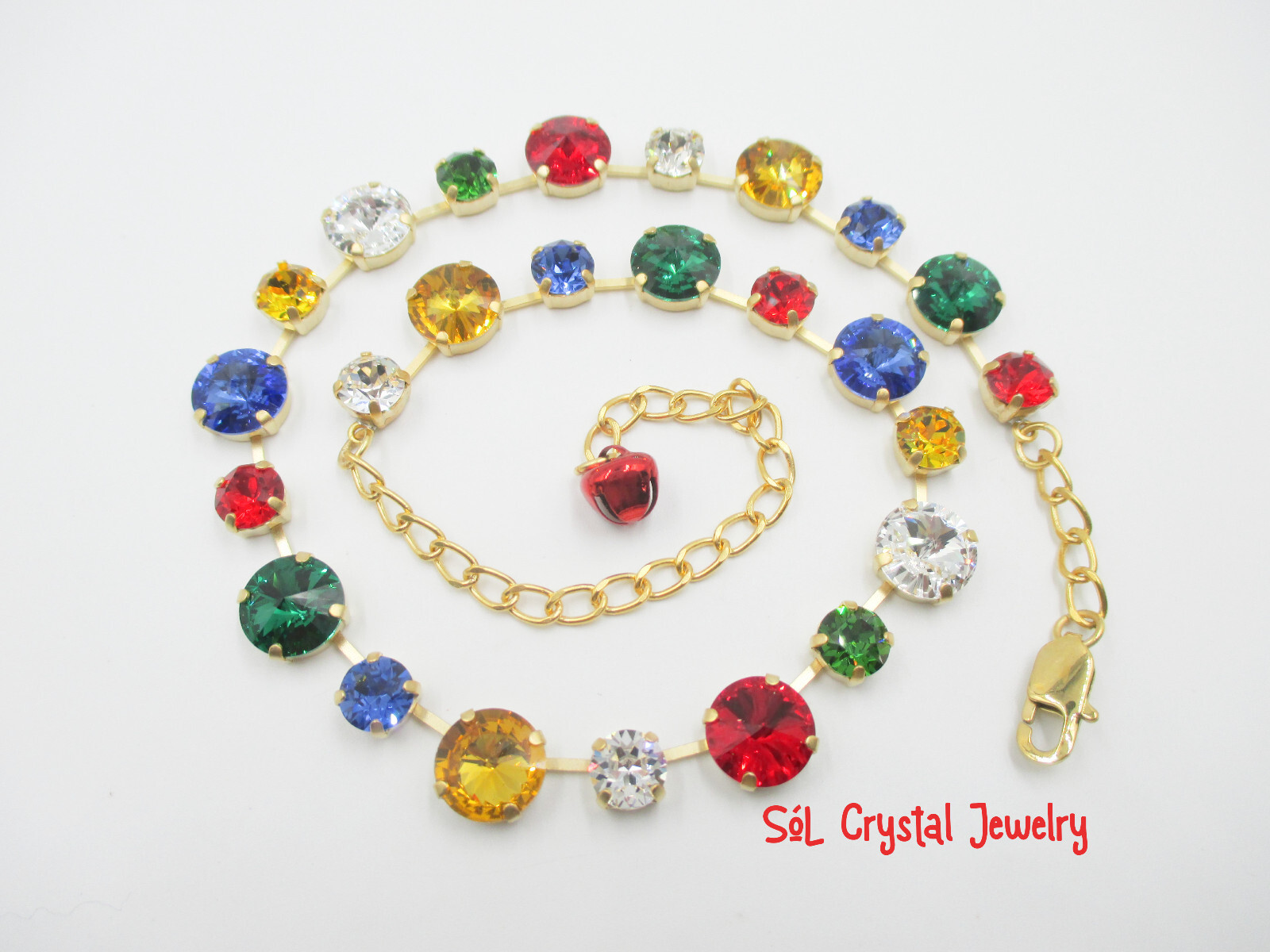 Christmas Tree Lights Holiday Necklace, Christmas Necklace, Not Sakika-Better!