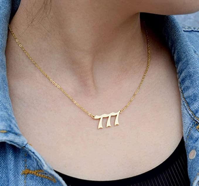 Gold 777 Angel Number Necklace, Jewelry Charms Minimalist Stainless Steel