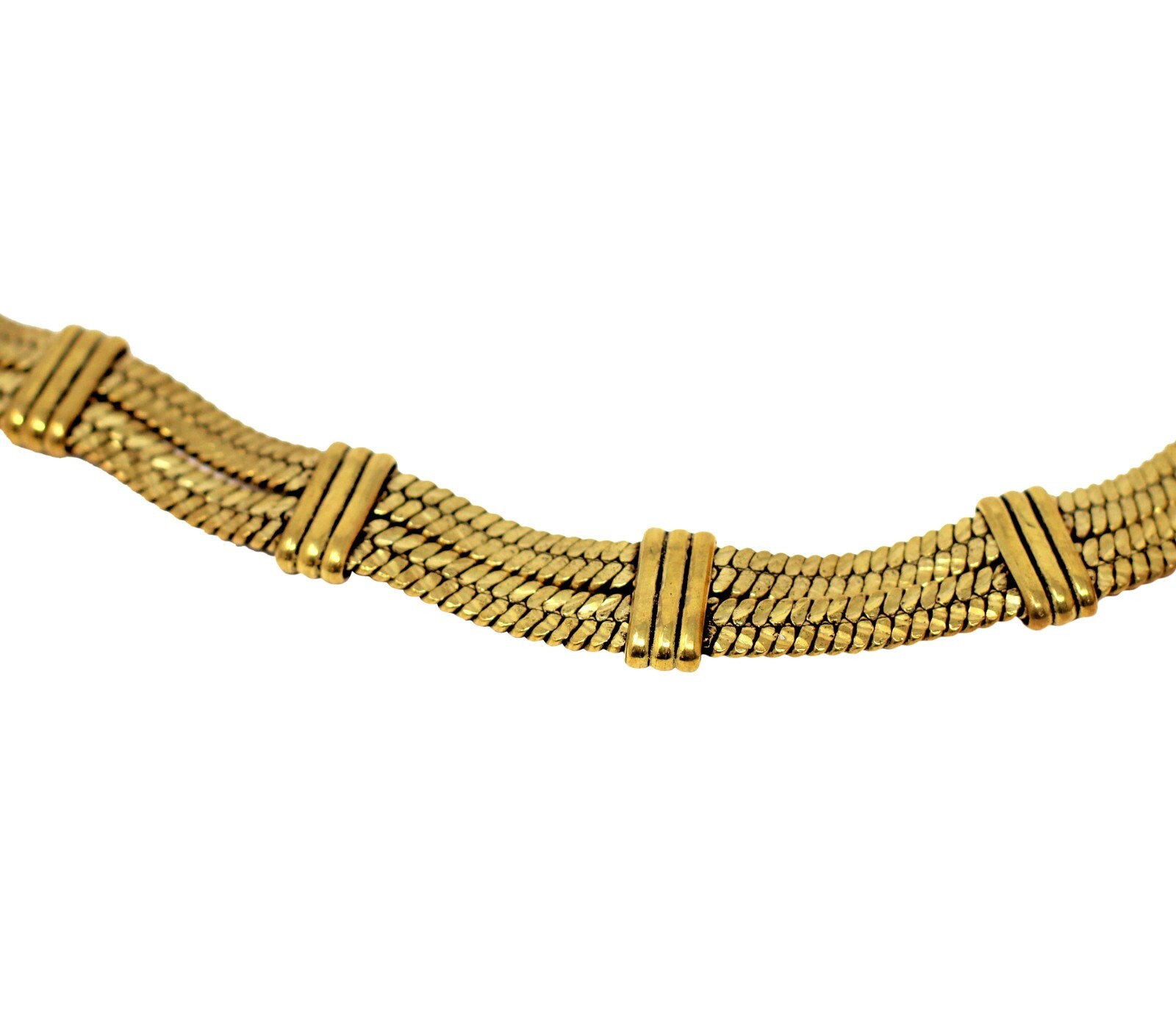 Vintage Chocker Necklace Bohemian Boho Style Antique-Gold Tone MSRP $28