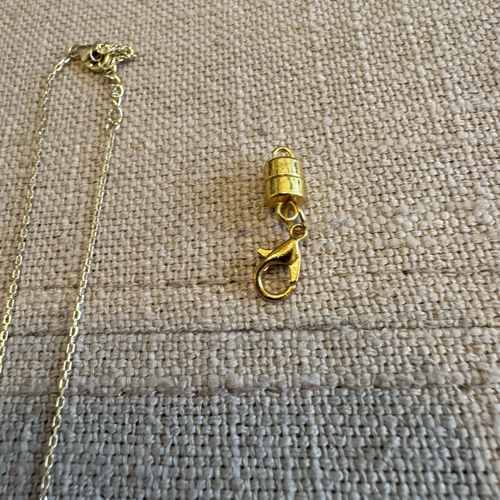 Charlortte & Lexi Letter “M” Necklace, 14K Gold Plated Sterling Silver