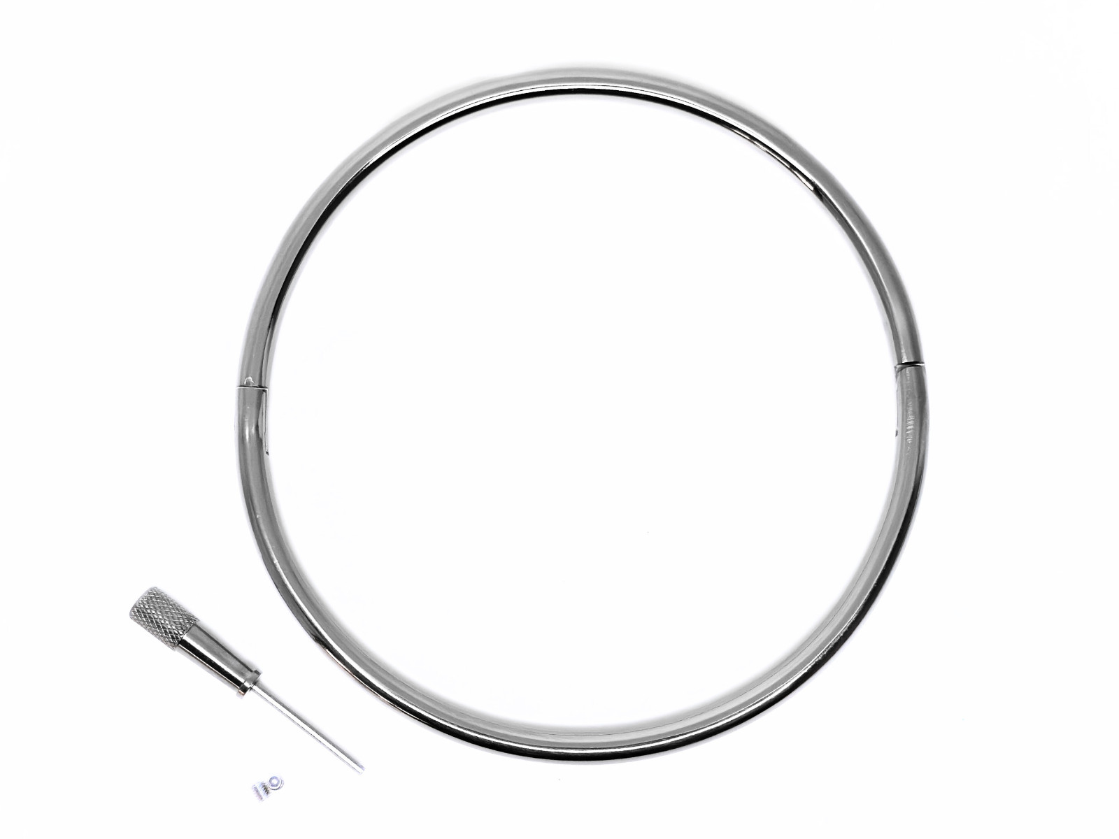 Classic 6mm Polished Stainless Steel Eternity Collar – Locking – 24/7 Wear