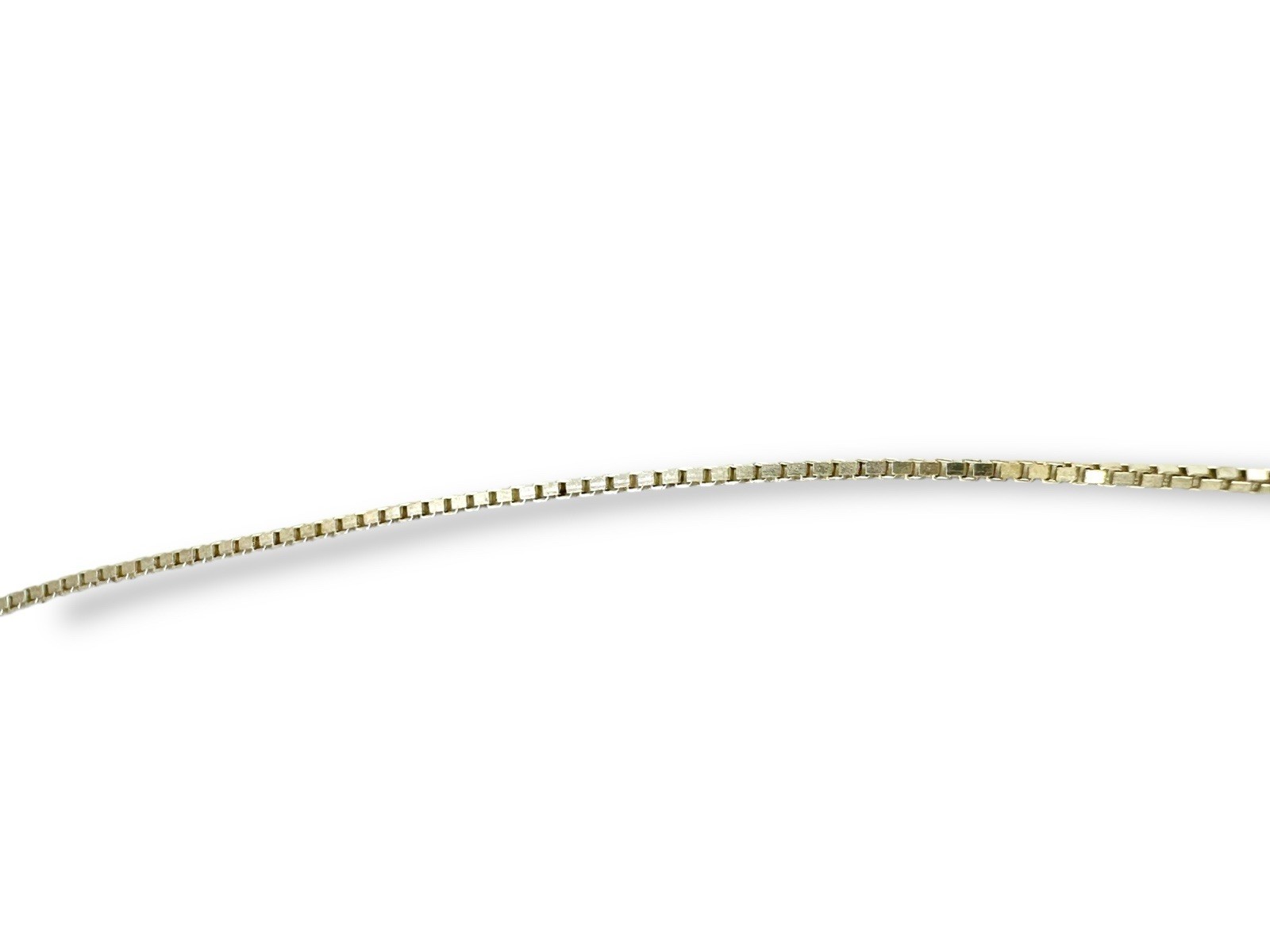 Italian 925 Sterling Silver Venetian Box Chain Necklace – 20”
